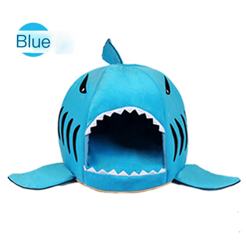 Cozy Shark Cat Bed