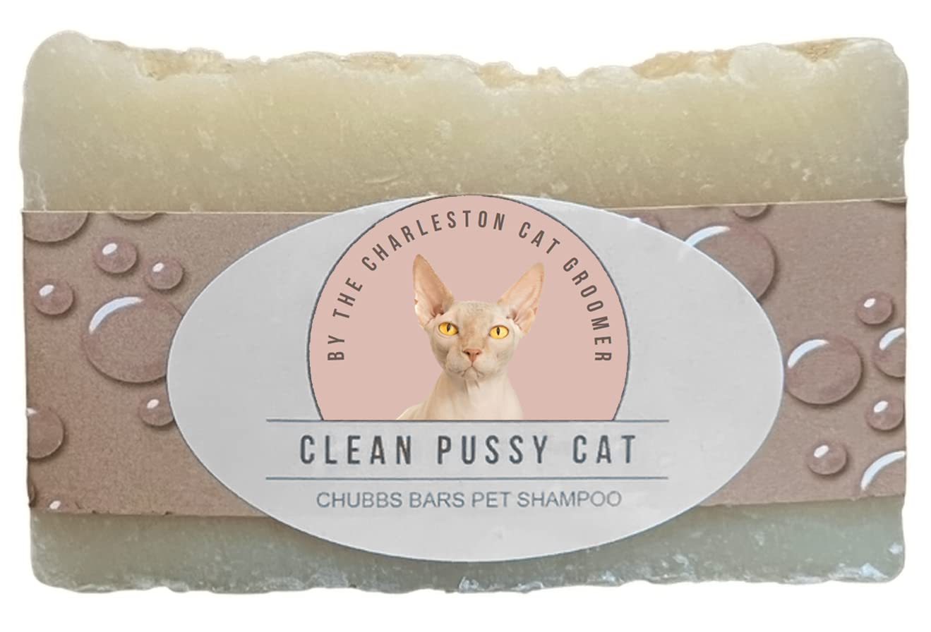 Chubbs Bars Bar - Pet Shampoo Bar for Cats - Natural - Green Clover and Aloe Scent - 4 Oz. Bar