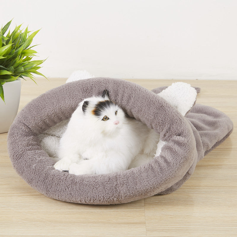 Cozy Sleeping Bag with Bunny Ears and Tail