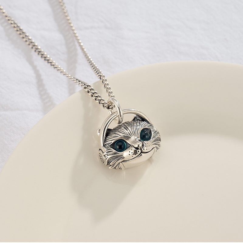 Personalized Cat Pendant Hip Hop Punk Necklace