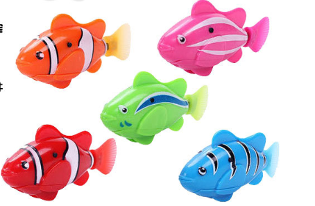 Electric Flash Swimming Fish Sphynx Cat Bath Toy