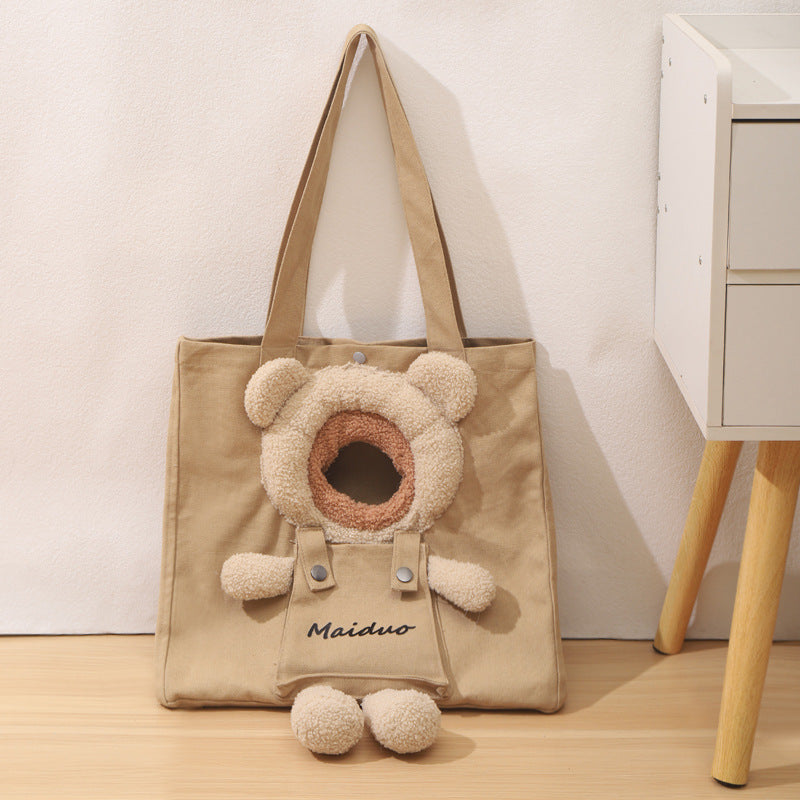 Wholesale Teddybear Cat Carrier - Portable Bag