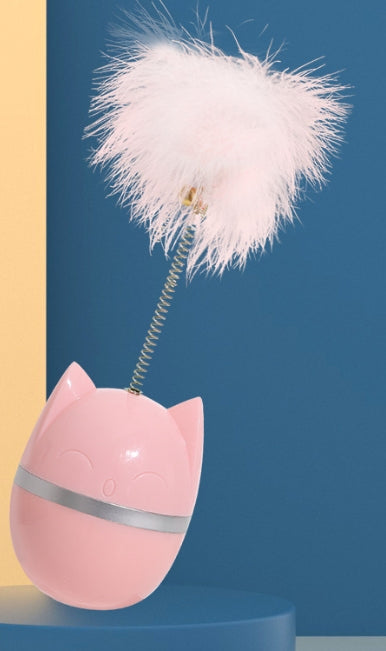 Wobble Cat Toy with Laser Feeder Functionality