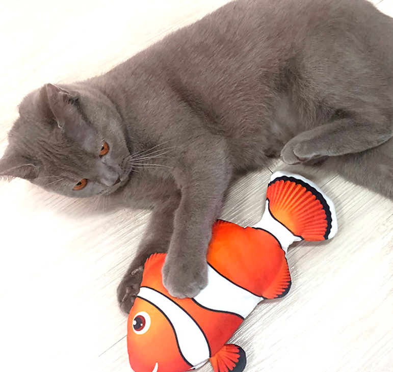 Dancing Fish Toy - Electric Moving Cat Toy (rechargeable)