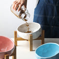 Ceramic Cat Bowl Set for Cats