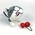 Plush Cat Keychain Doll for Girls (Cheese Cat Pendant)