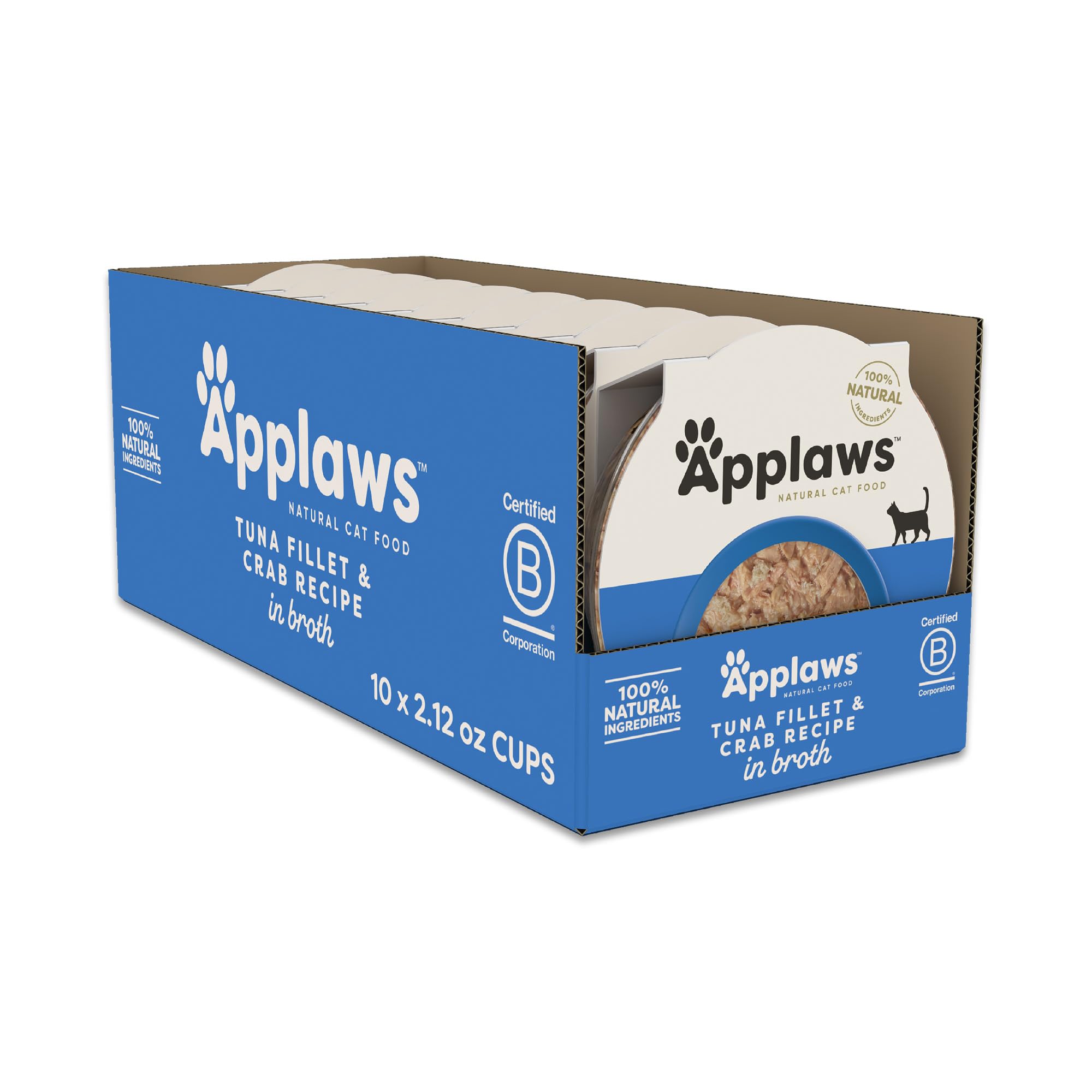 Applaws Tuna & Crab Natural Broth Feast 10-Pack