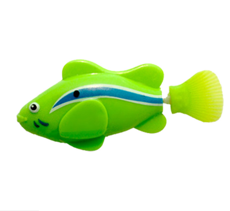 Electric Flash Swimming Fish Sphynx Cat Bath Toy