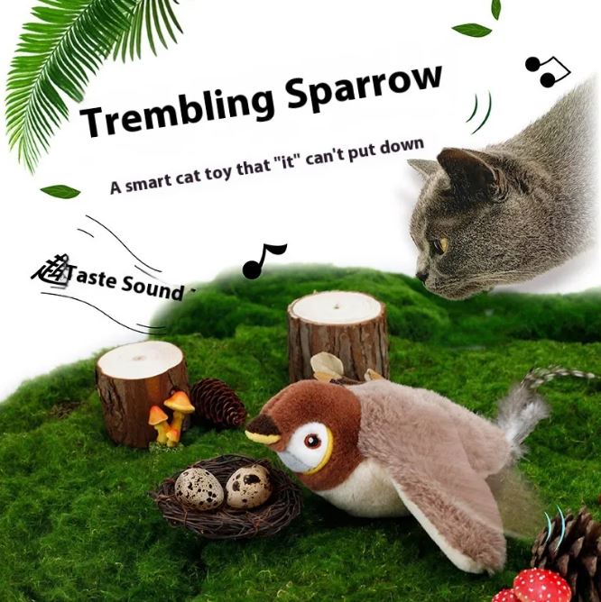 Flapping Bird Cat  Toy XL