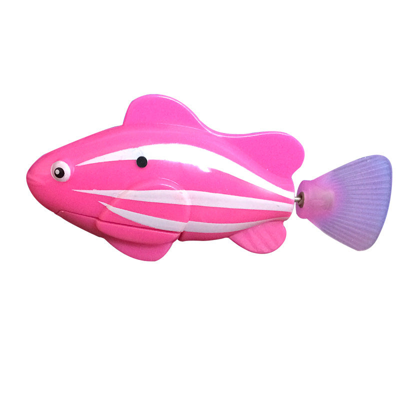 Electric Flash Swimming Fish Sphynx Cat Bath Toy