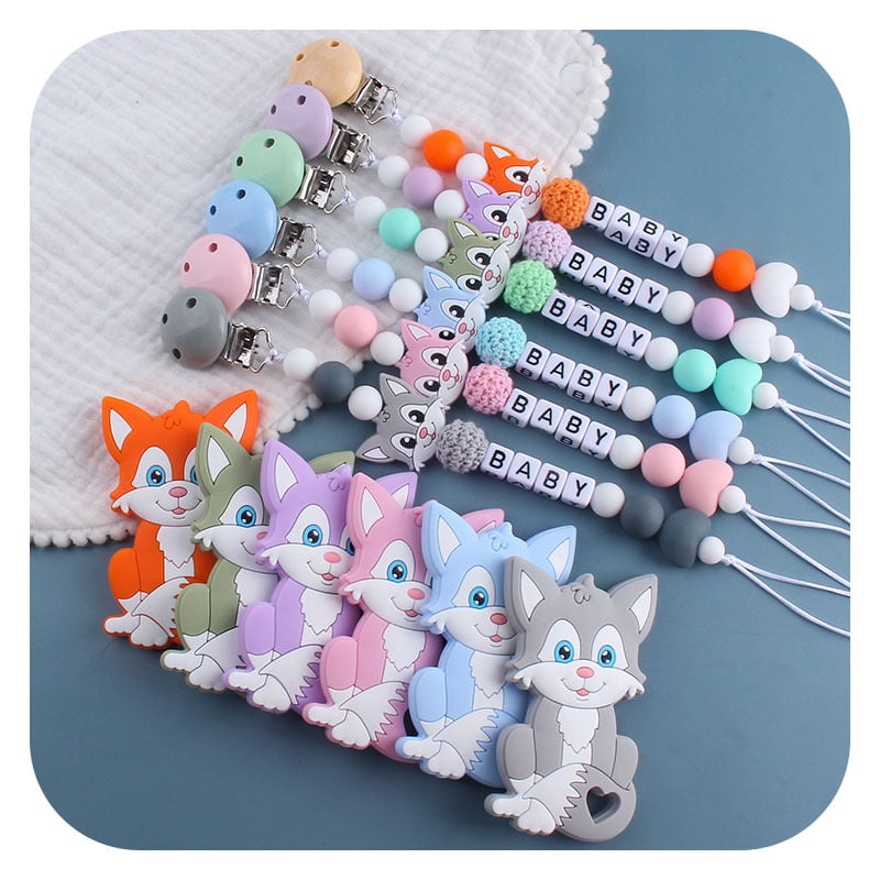 Silicone Pacifier Clip Chain