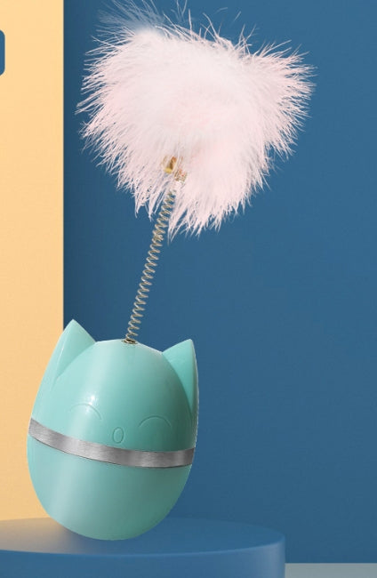 Wobble Cat Toy with Laser Feeder Functionality