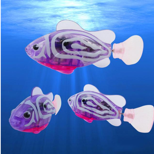 Electric Flash Swimming Fish Sphynx Cat Bath Toy