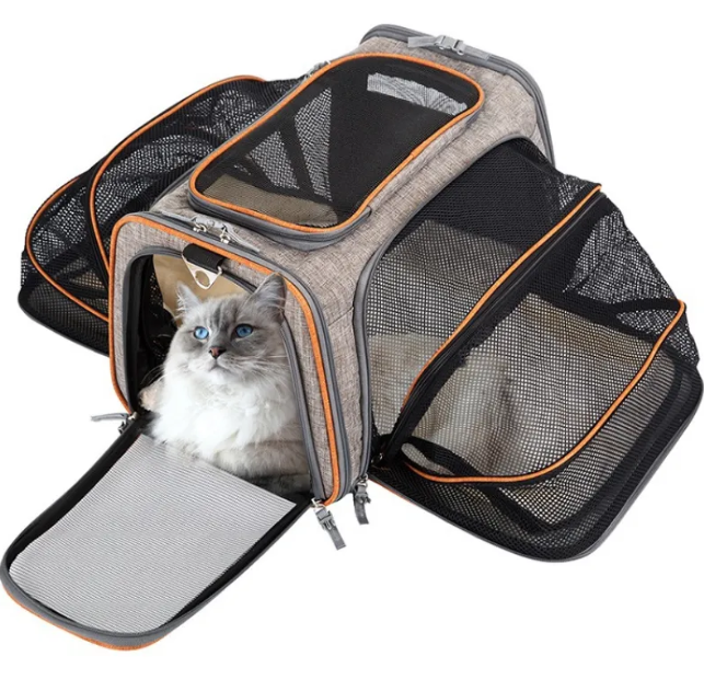 Foldable Soft-Sided Cat Carrier Bag