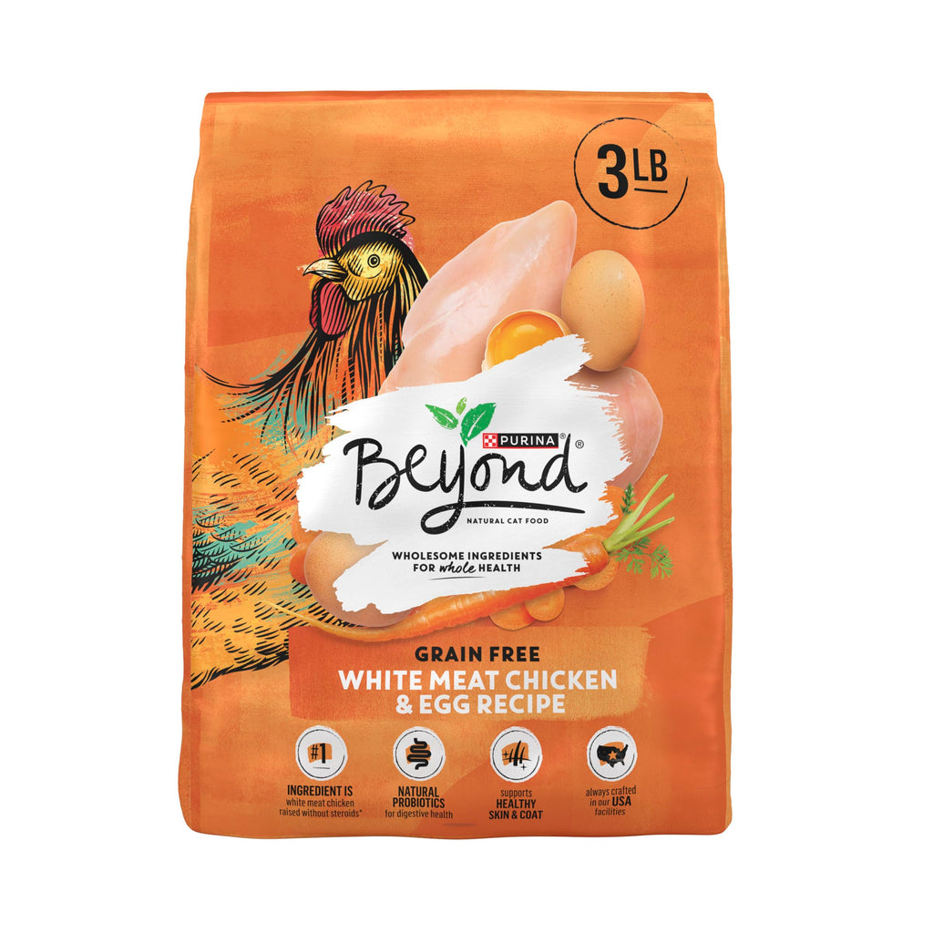 Purina Beyond Grain Free White Meat Chicken & Egg Recipe Adult Dry Cat Food 3 LB