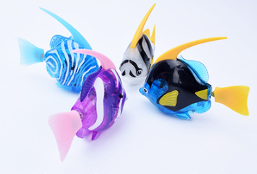 Electric Flash Swimming Fish Sphynx Cat Bath Toy