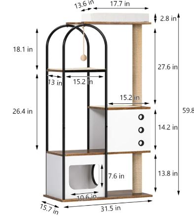 Industrial Multi-Level Cat Tree Tower