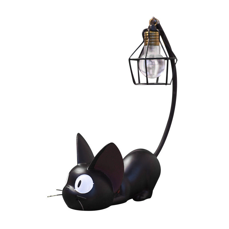 Japanese Anime Gigi Cat Night Light Resin Figurine