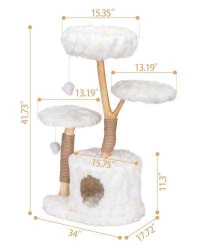 Modern Fluffy Cat Tree