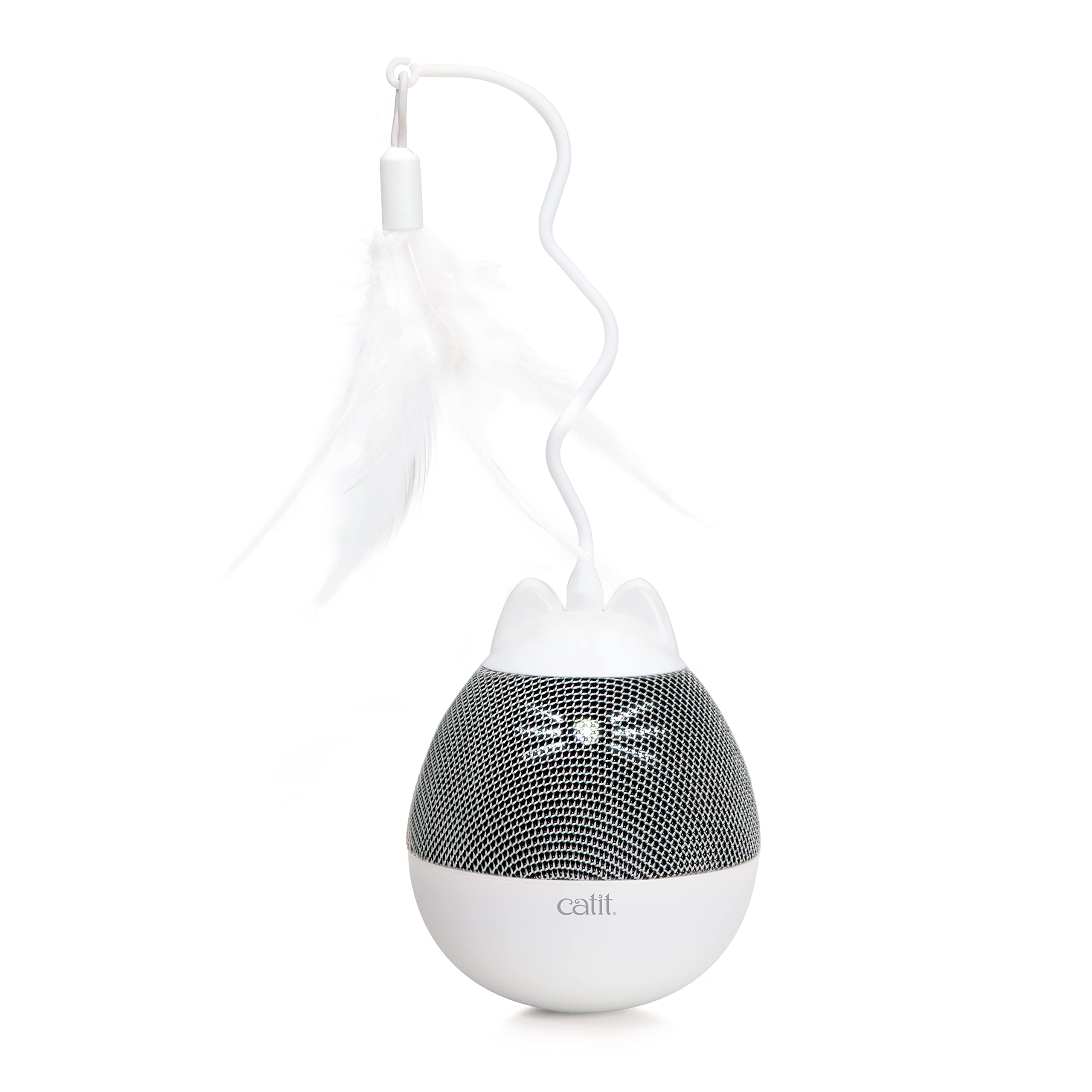Catit PIXI Spinner Treat Dispensing Cat Toy Silver