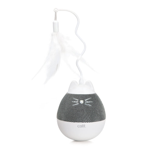 Catit PIXI Spinner Treat Dispensing Cat Toy Silver