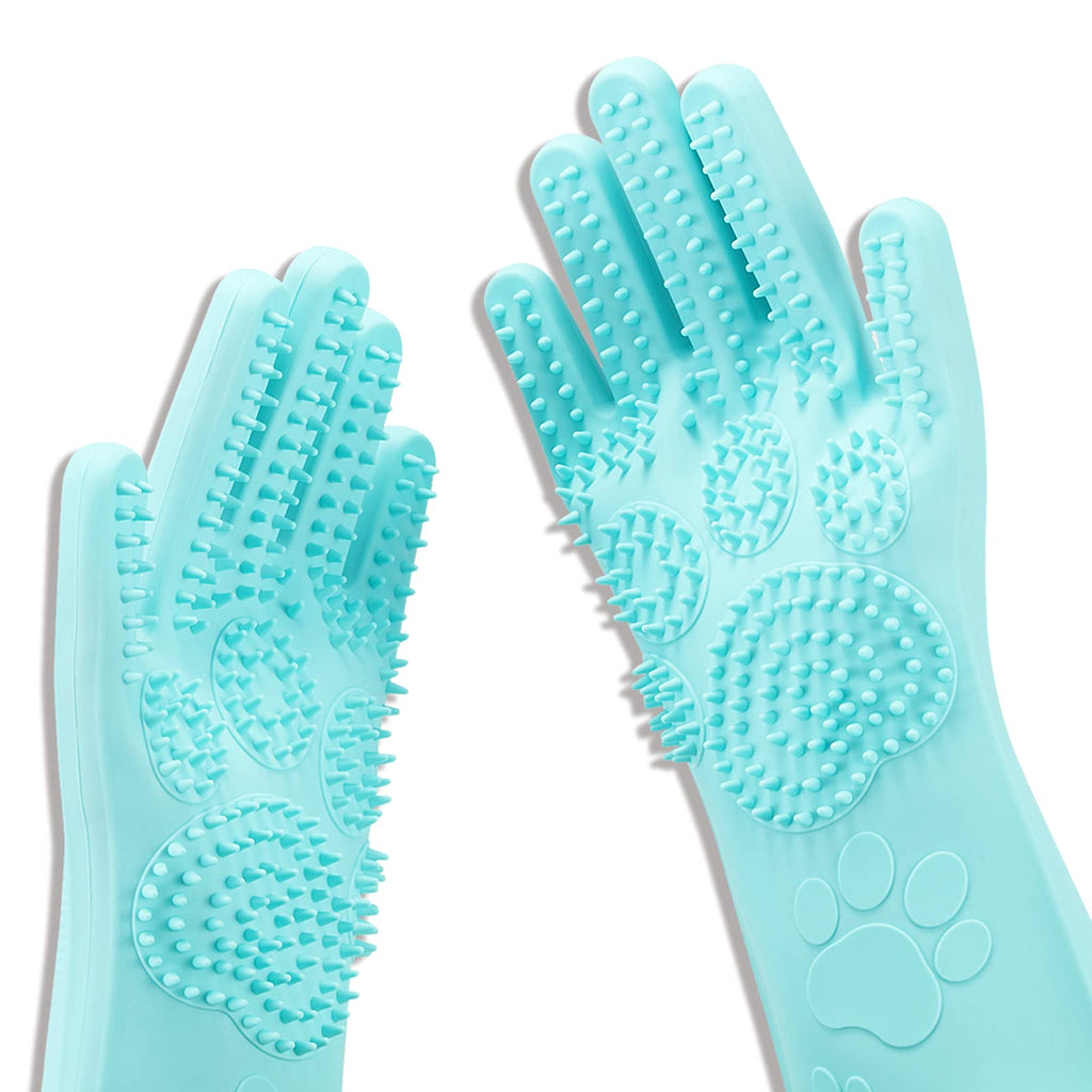Magic Gloves Cat Bathing Silicone Hair Removal Gloves with Thick High Density