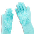 Magic Gloves Cat Bathing Silicone Hair Removal Gloves with Thick High Density