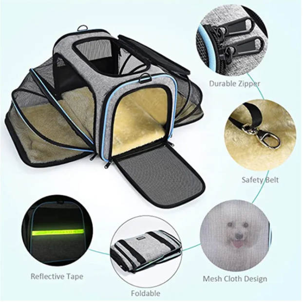 Foldable Soft-Sided Cat Carrier Bag