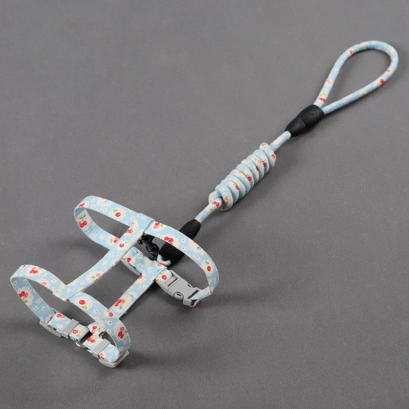 Simple Cat Leash with Anti-Stroke Pet Print Design