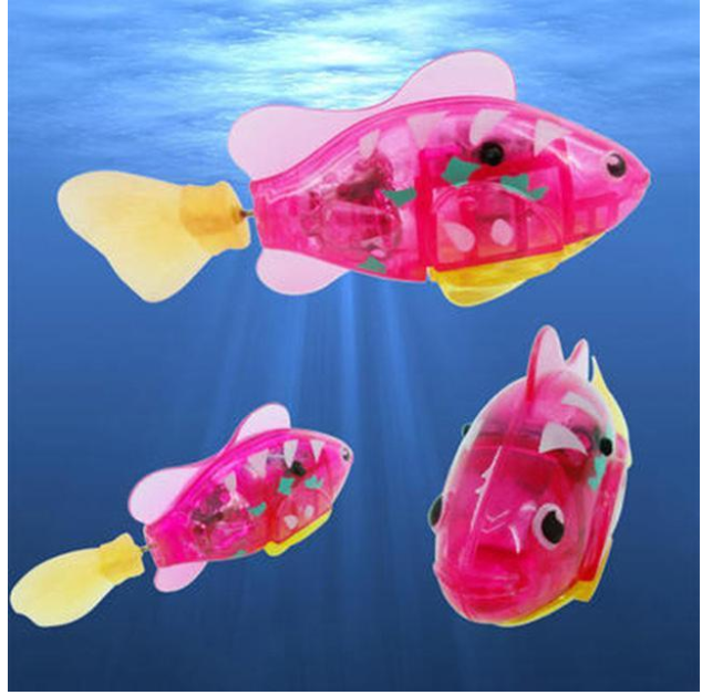 Electric Flash Swimming Fish Sphynx Cat Bath Toy