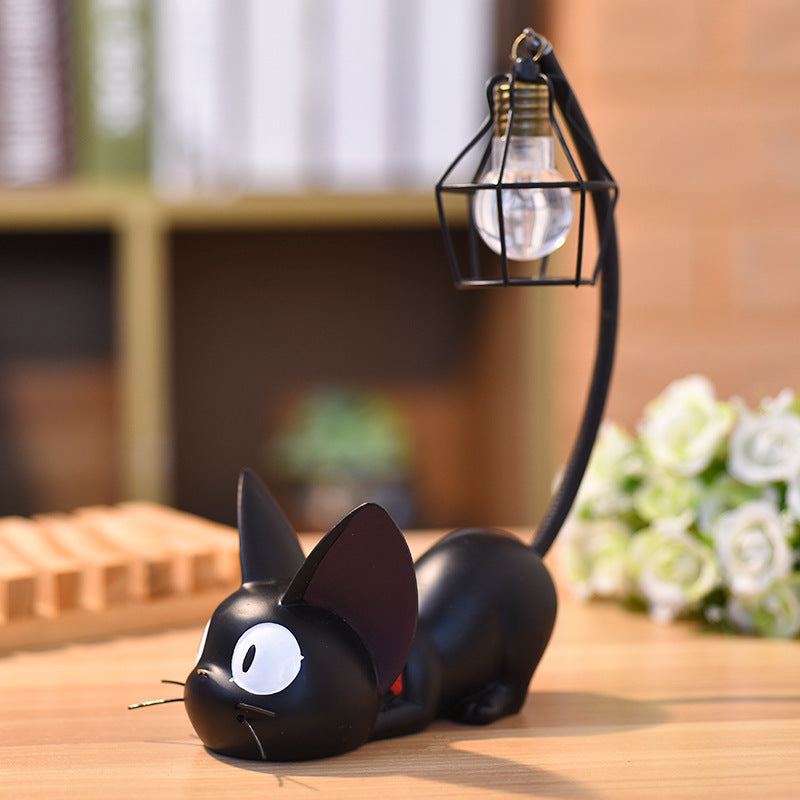 Japanese Anime Gigi Cat Night Light Resin Figurine