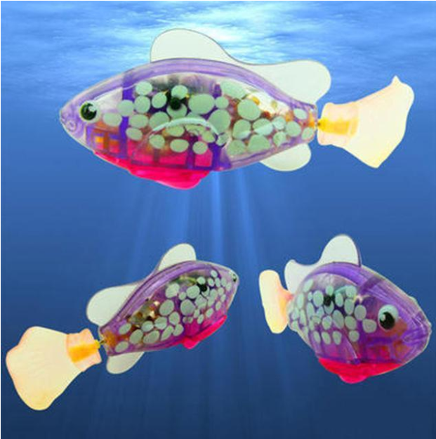 Electric Flash Swimming Fish Sphynx Cat Bath Toy