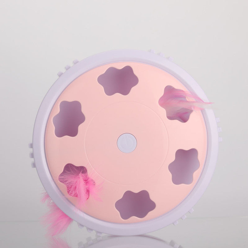 LED Flash Feather Cat Toy for Interactive Play