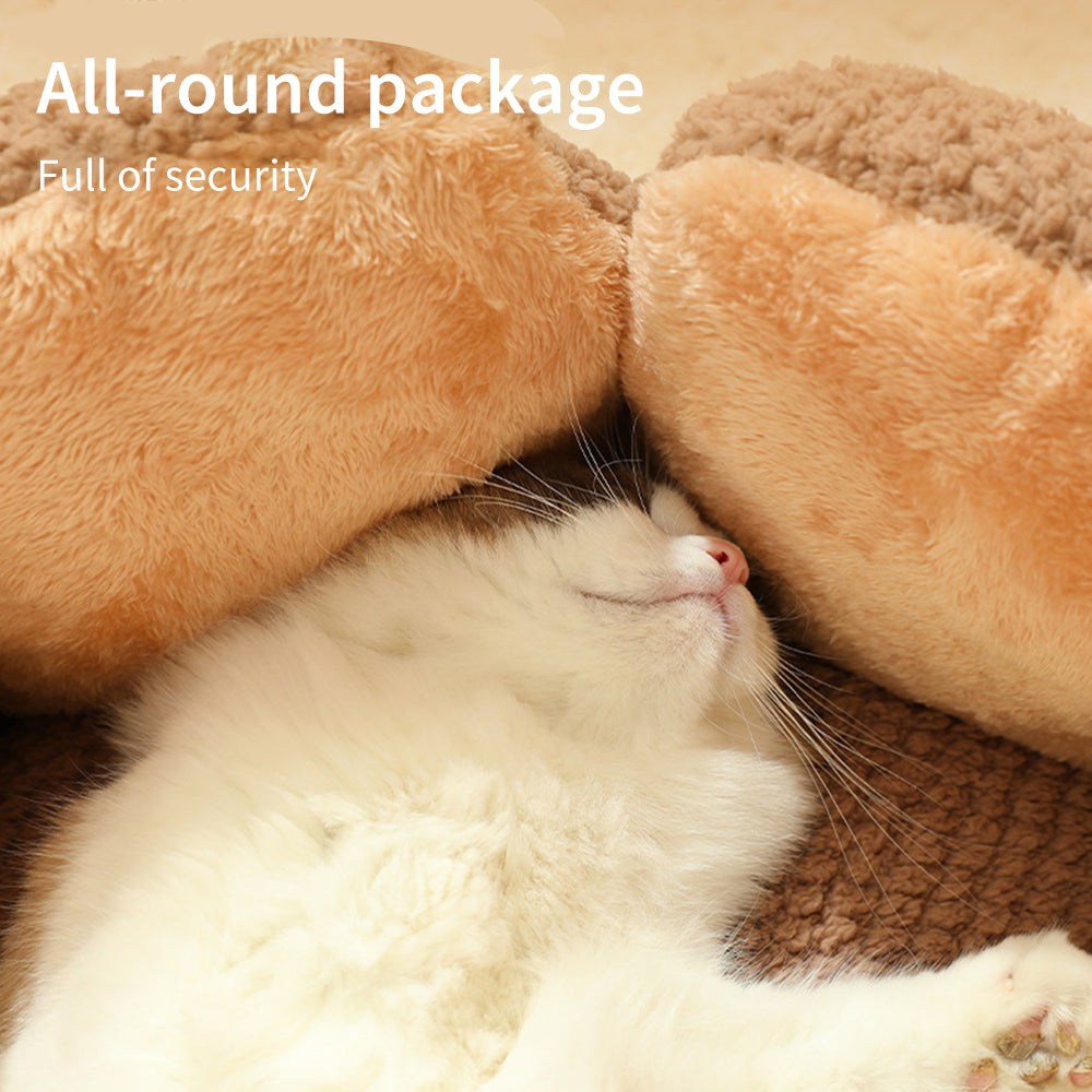 Flower-Shaped Soft&Cozy Cat Bed