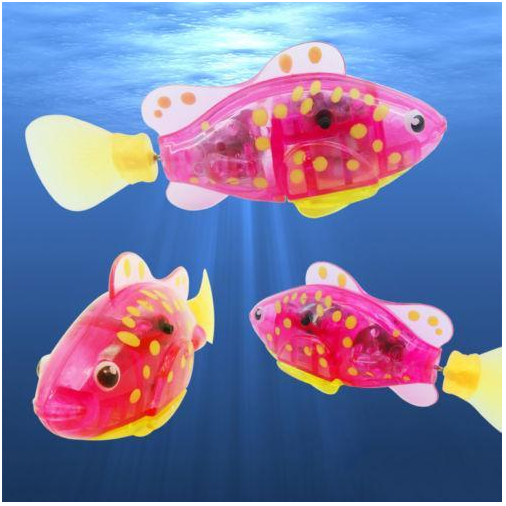 Electric Flash Swimming Fish Sphynx Cat Bath Toy