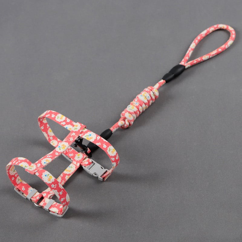 Simple Cat Leash with Anti-Stroke Pet Print Design