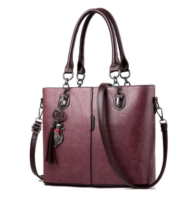 Women's Fashion Crossbody Handbag with Cat Pendant