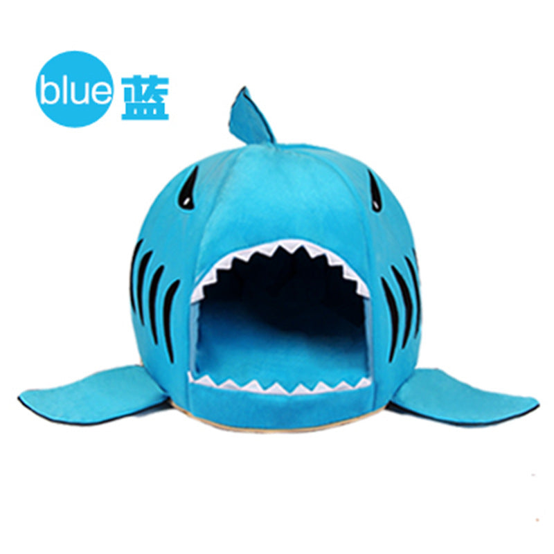 Cozy Shark Cat Bed