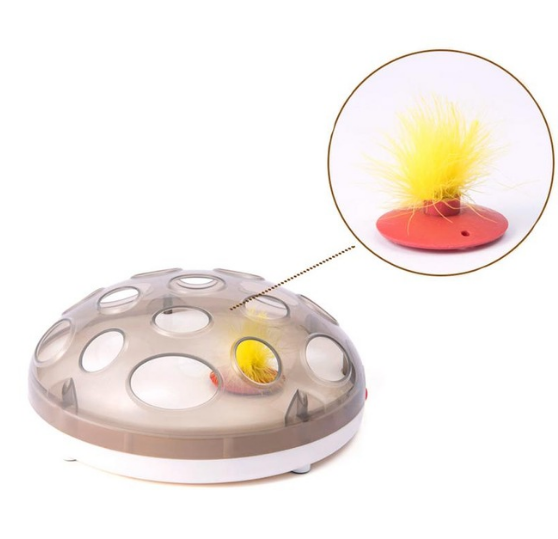 Electric Cat Toy Spinner with Magnetic Levitation