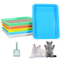 6 Pcs Kitten Litter Box Low Entry 6 Colors