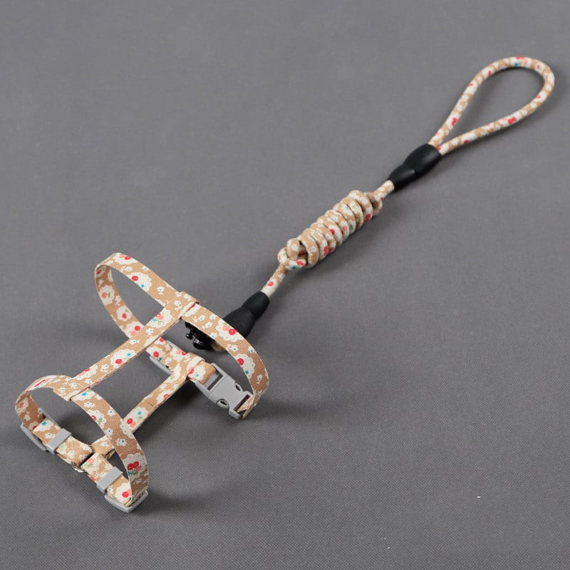 Simple Cat Leash with Anti-Stroke Pet Print Design