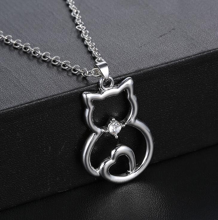 Necklace with Cat Pendant Accessories