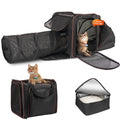 Cat Travel Carrier with Litter Box and Cat Tunnel