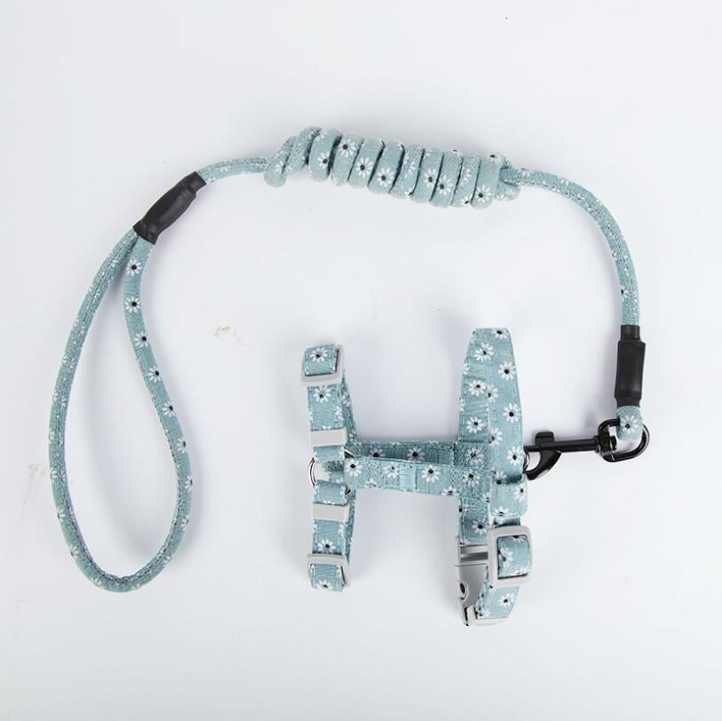 Simple Cat Leash with Anti-Stroke Pet Print Design