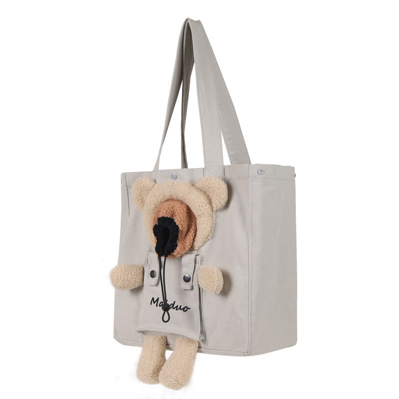 Wholesale Teddybear Cat Carrier - Portable Bag