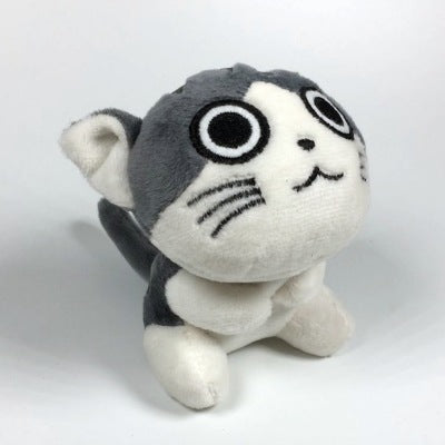 Plush Cat Keychain Doll for Girls (Cheese Cat Pendant)