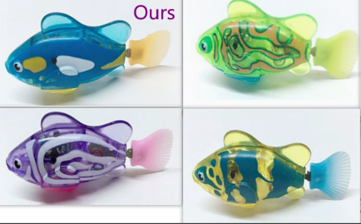 Electric Flash Swimming Fish Sphynx Cat Bath Toy