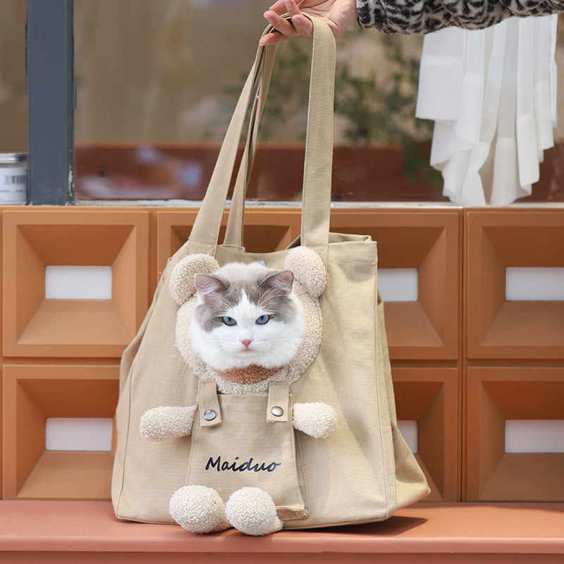Wholesale Teddybear Cat Carrier - Portable Bag