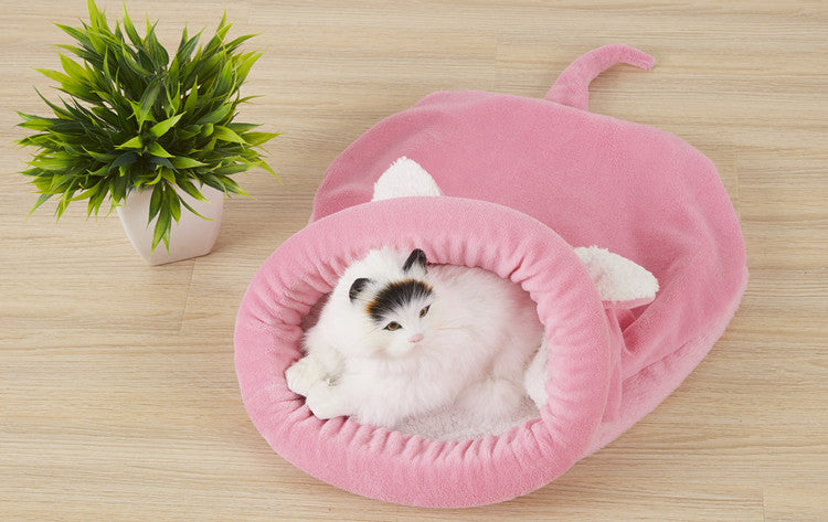 Cozy Sleeping Bag with Bunny Ears and Tail